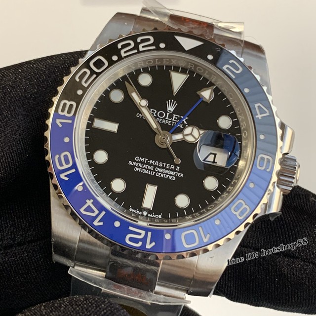 劳力士手表 Rolex格林尼治可乐圈腕表 超强蓝绿色夜光 N厂V8版高端机械男表 gjs1518